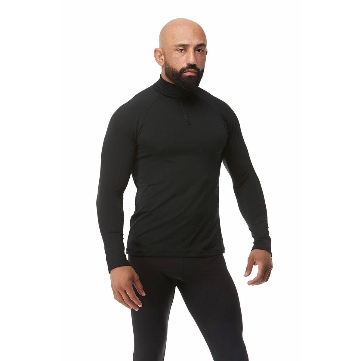 camisa termica com ziper