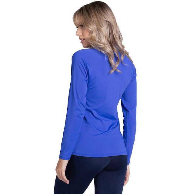 Blusa Térmica Proteção UV Poliamida Serra e Mar Manga Longa Segunda Pele Moda Fitness Feminino