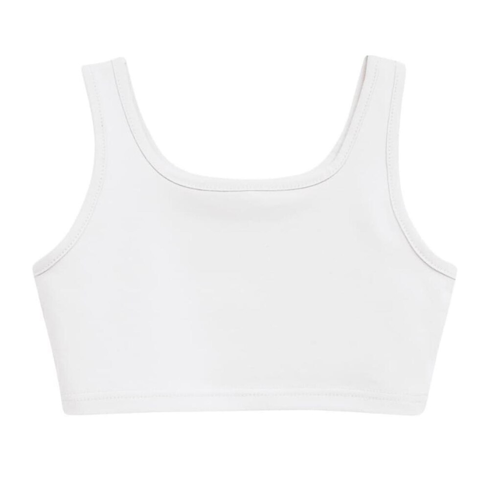 Blusa Top Regata Infantil Menina Branco - Malwee