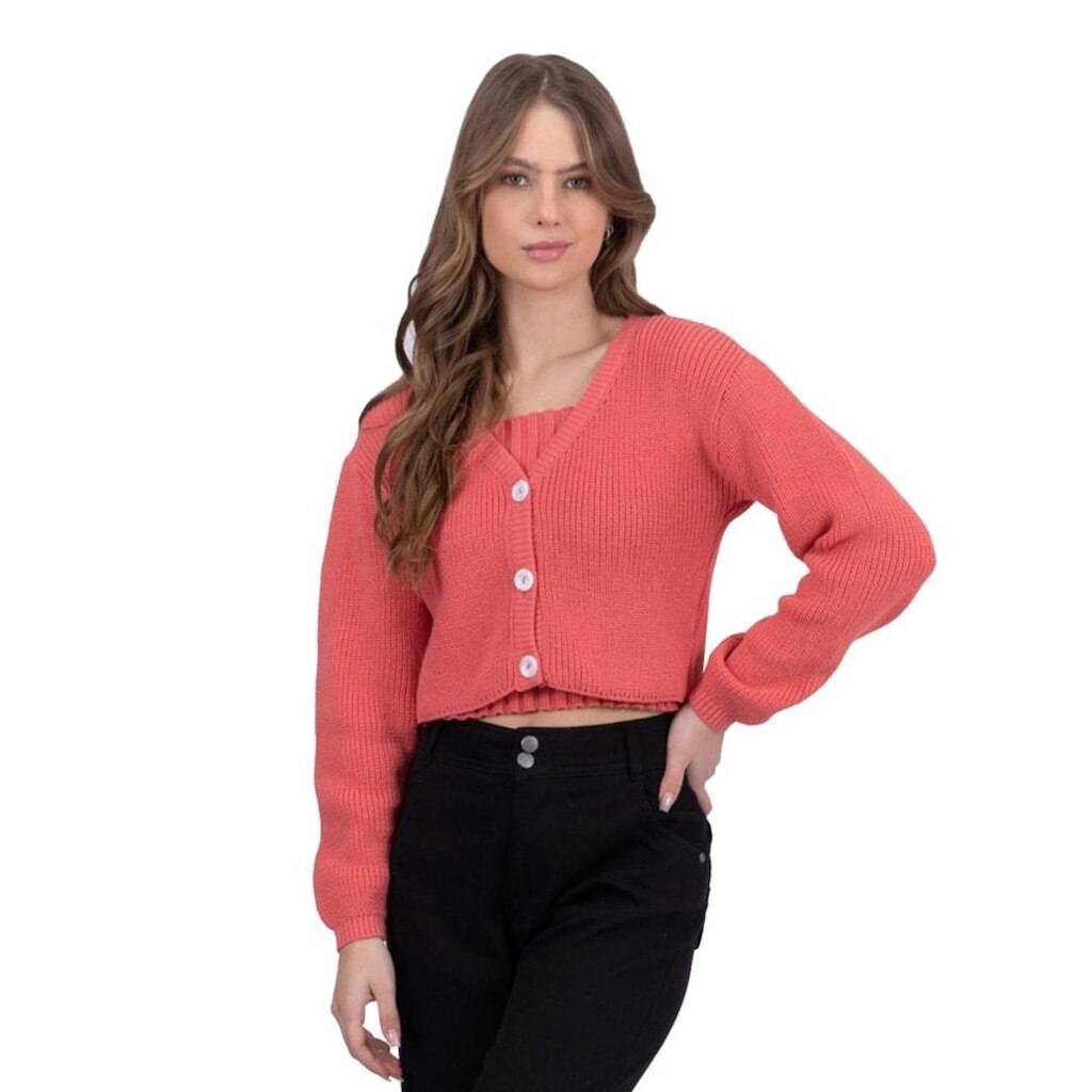 Blusa Tricô Billabong Match Ser Cardi