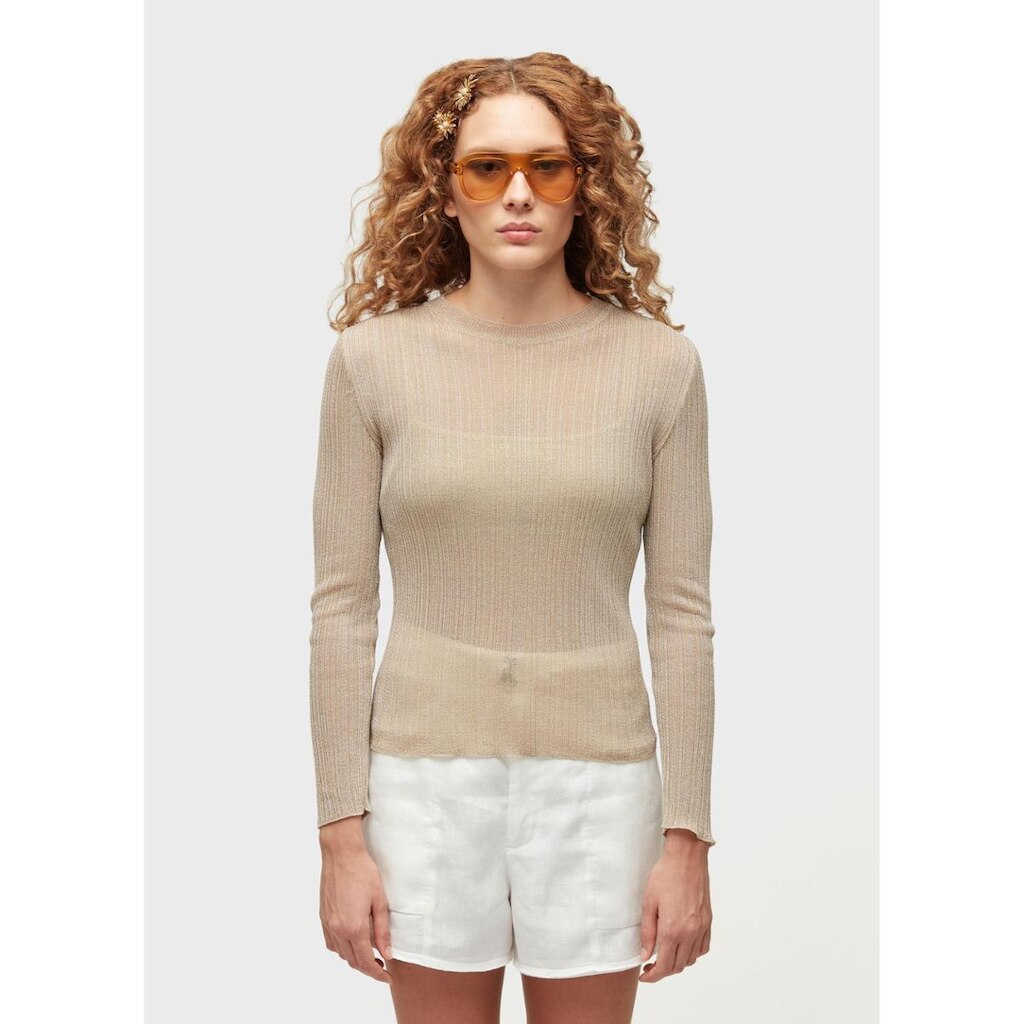 Blusa tricot rayon ouro OSKLEN