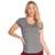 Blusa Trinys Arredondada A-691 Feminina - Cinza