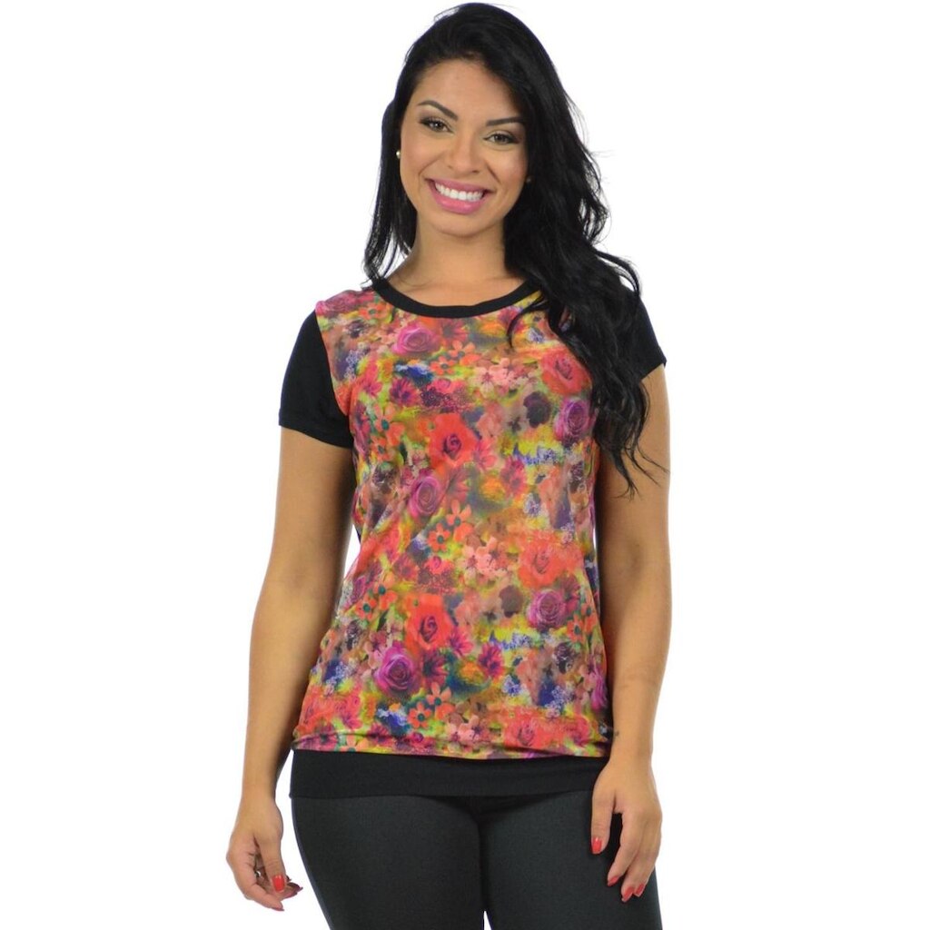 Blusa tule fenomenal Laranja G