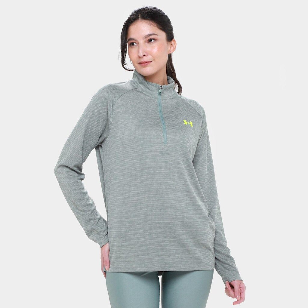 Blusa Under Armour 1/2 Zip Tech Tex Feminina