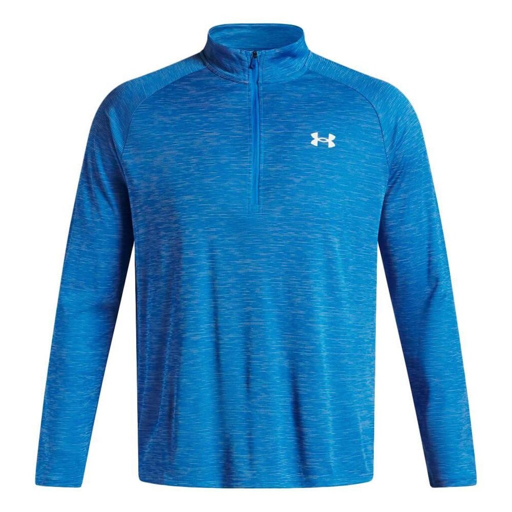 BLUSA UNDER ARMOUR TECH TEXTURED 1/2 ZIP MASCULINO - AZUL P
