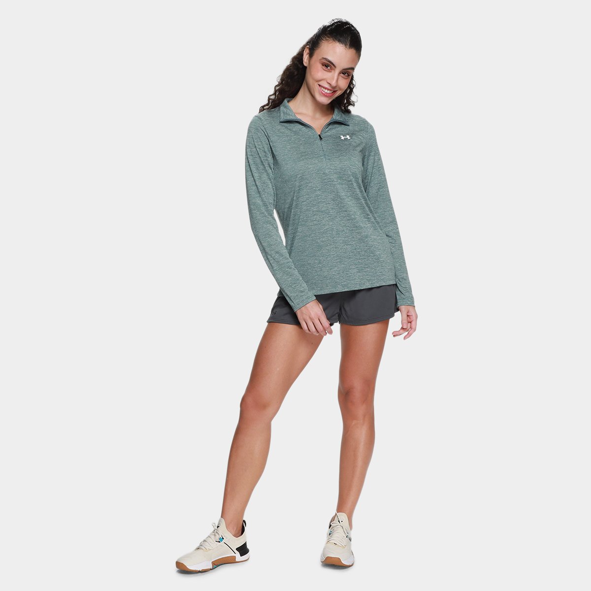 Blusa Under Armour Tech Zip Feminina - 3