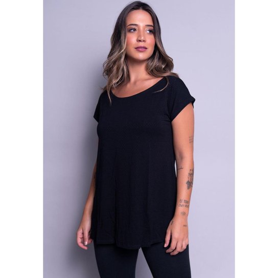 Blusa Vekyo Fitness Furadinha Marcela - Preto Menor preço em Blusa Vekyo Fitness Furadinha Marcela - Preto