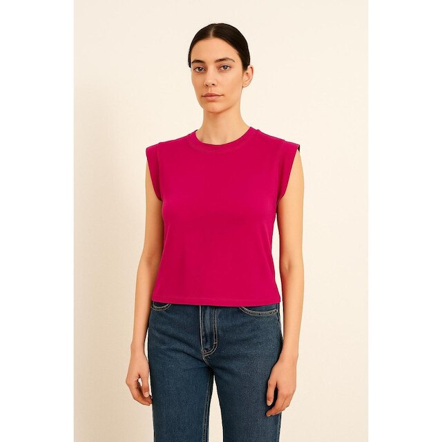Blusa Viscolycra Manga Dobrada