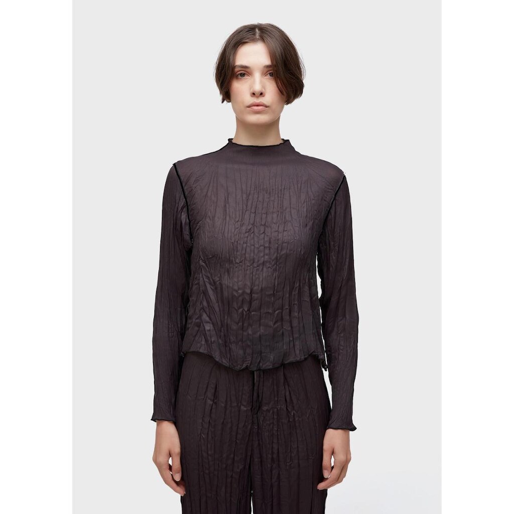 Blusa wrinkle satin double face OSKLEN