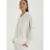 Blusão Com Capuz Canelado Sport Studio - Off White
