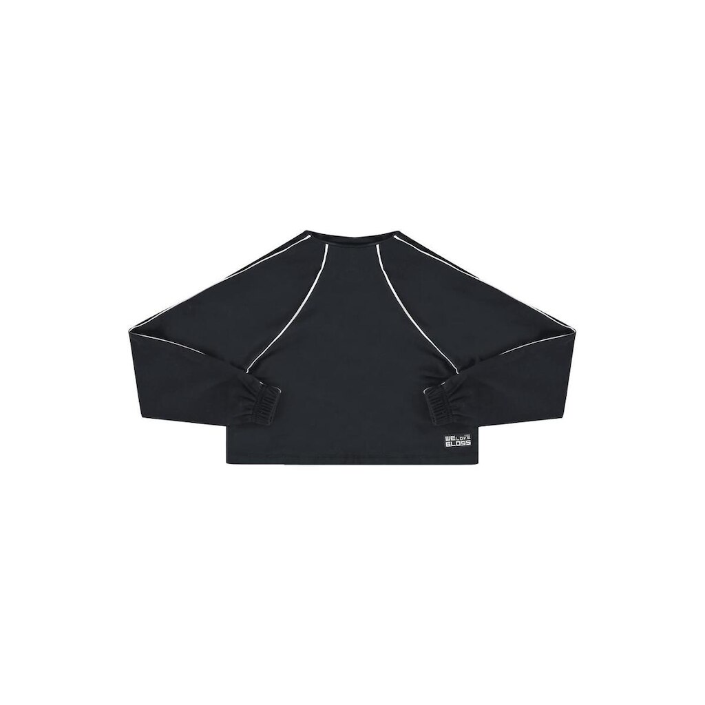 Blusão Cropped em Molecotton Juvenil Gloss