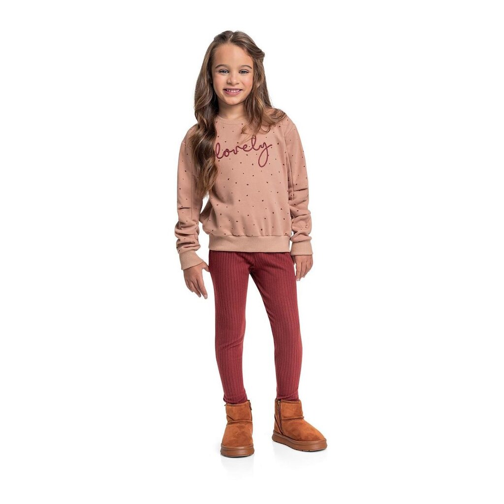 Blusão em Molecotton para Menina Quimby