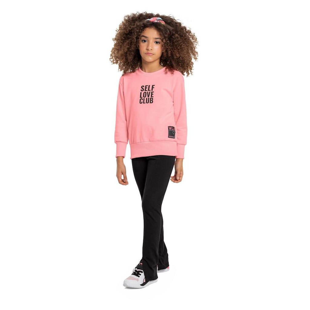 Blusão em Moletom Juvenil para Menina Gloss