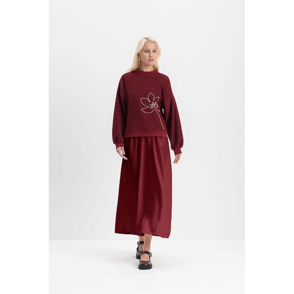 Blusão Feminino Bordado Floral Essendi