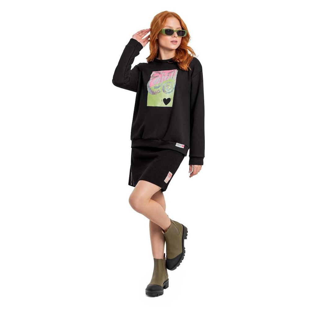 Blusão Feminino Infantil com Bordado Gloss