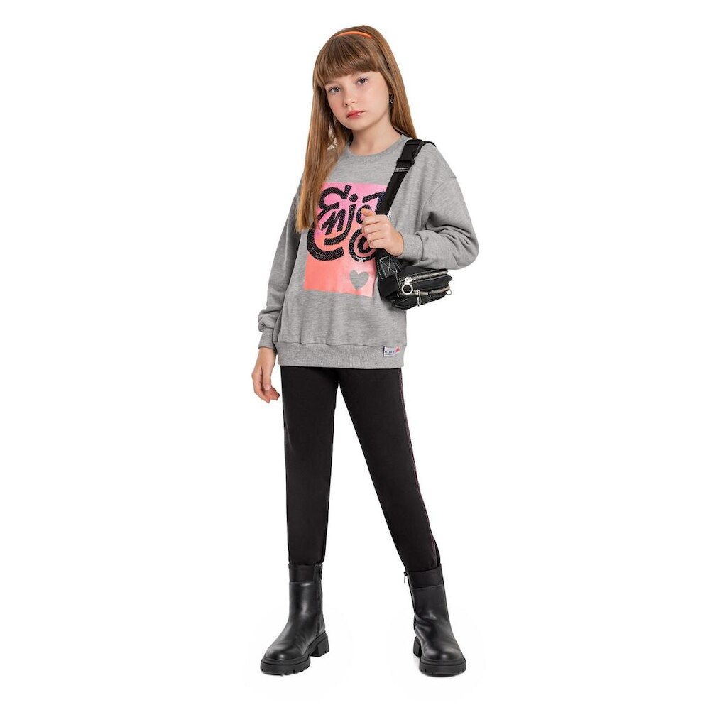 Blusão Feminino Infantil com Bordado Gloss