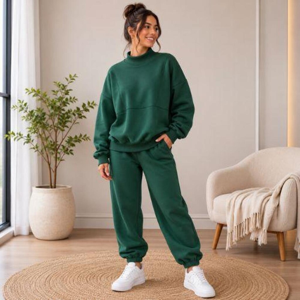 Blusão Feminino Oversized Gola Alta Canelada- Enfim Malwee