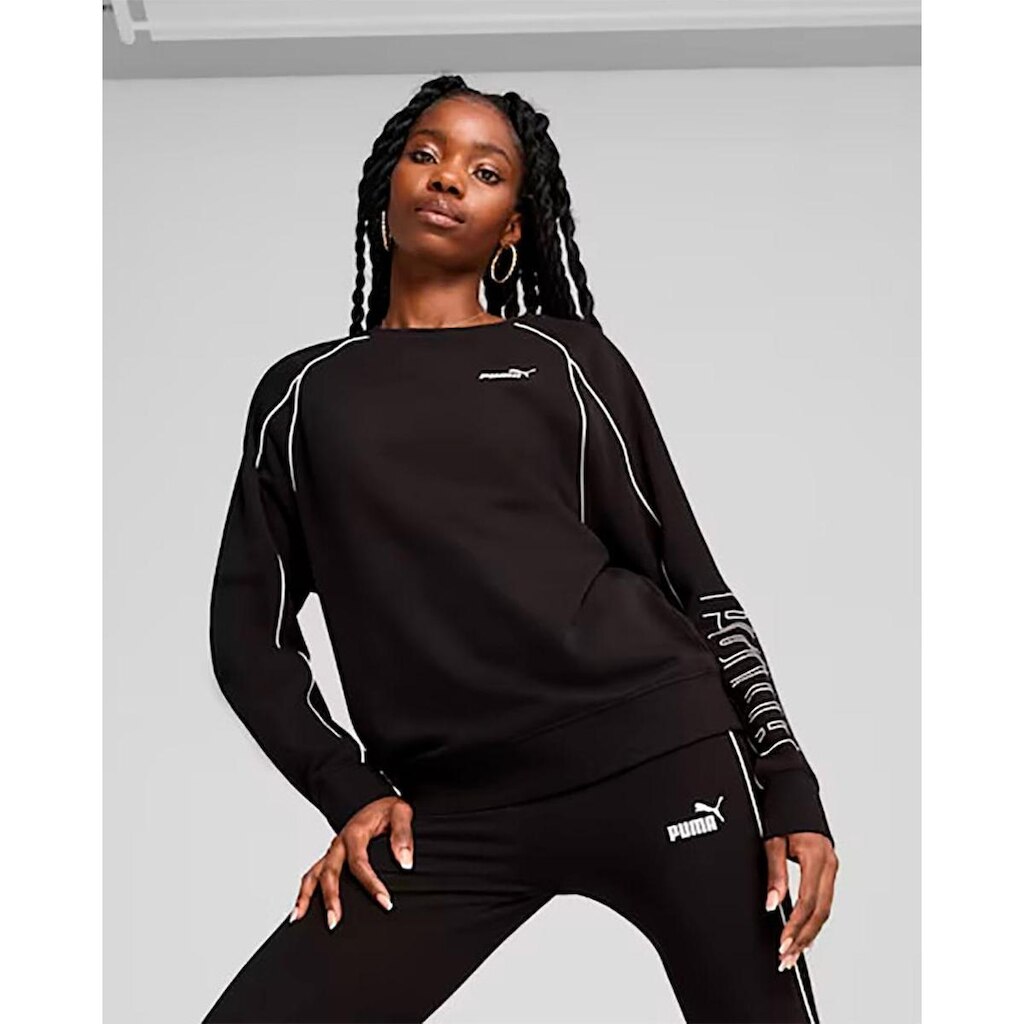 Blusão Feminino Puma Sport Relaxed Crew Sweater