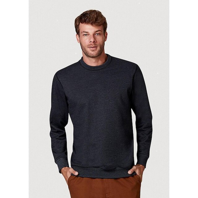 Blusão Hering Básico Em Moletom Com Modelagem Comfort Masculino - Chumbo Menor preço em Blusão Hering Básico Em Moletom Com Modelagem Comfort Masculino - Chumbo