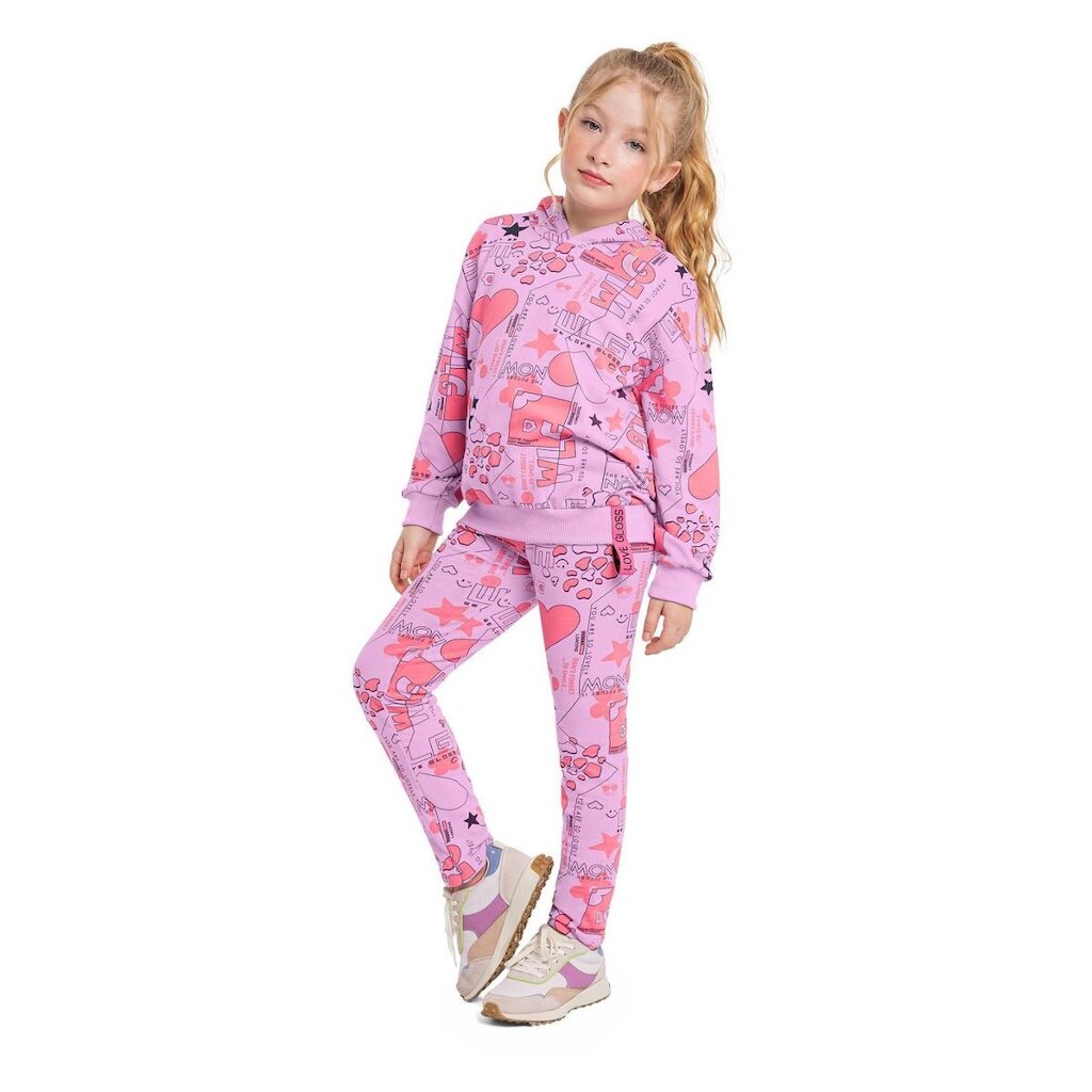 Blusão Infantil Feminino Oversize em Molecotton Gloss