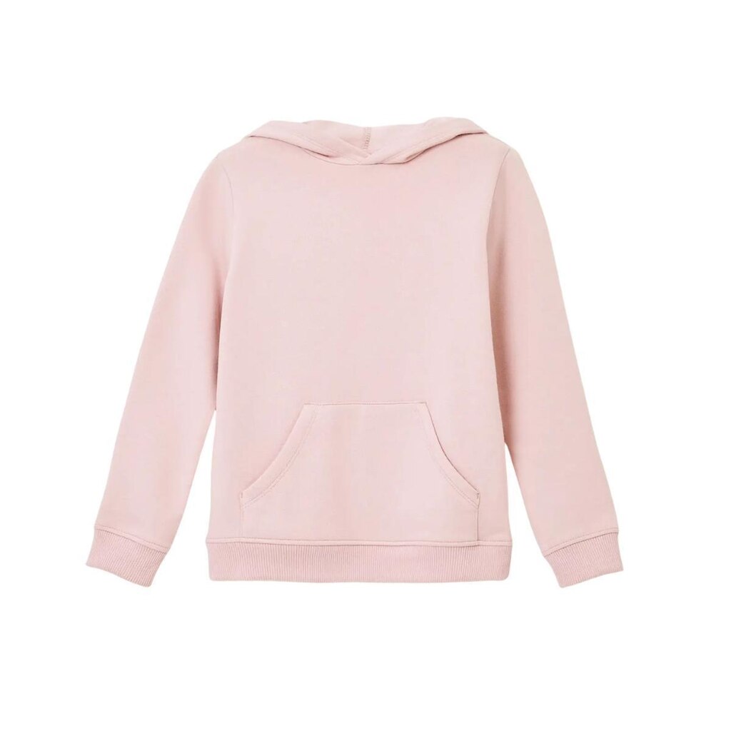 Blusão Infantil Hering Em Moletom Com Capuz Rosa