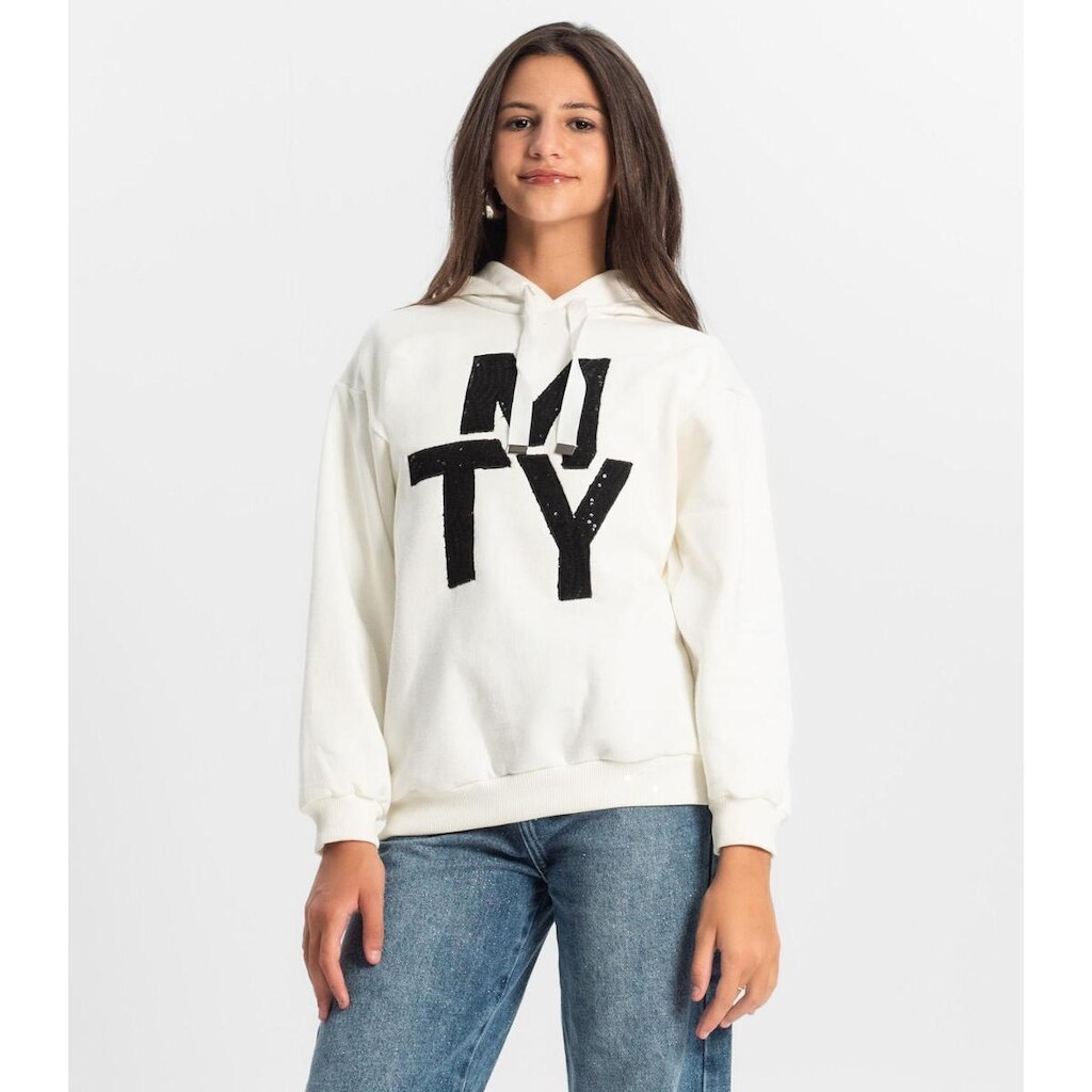 Blusão Juvenil Minty Com Capuz Feminino