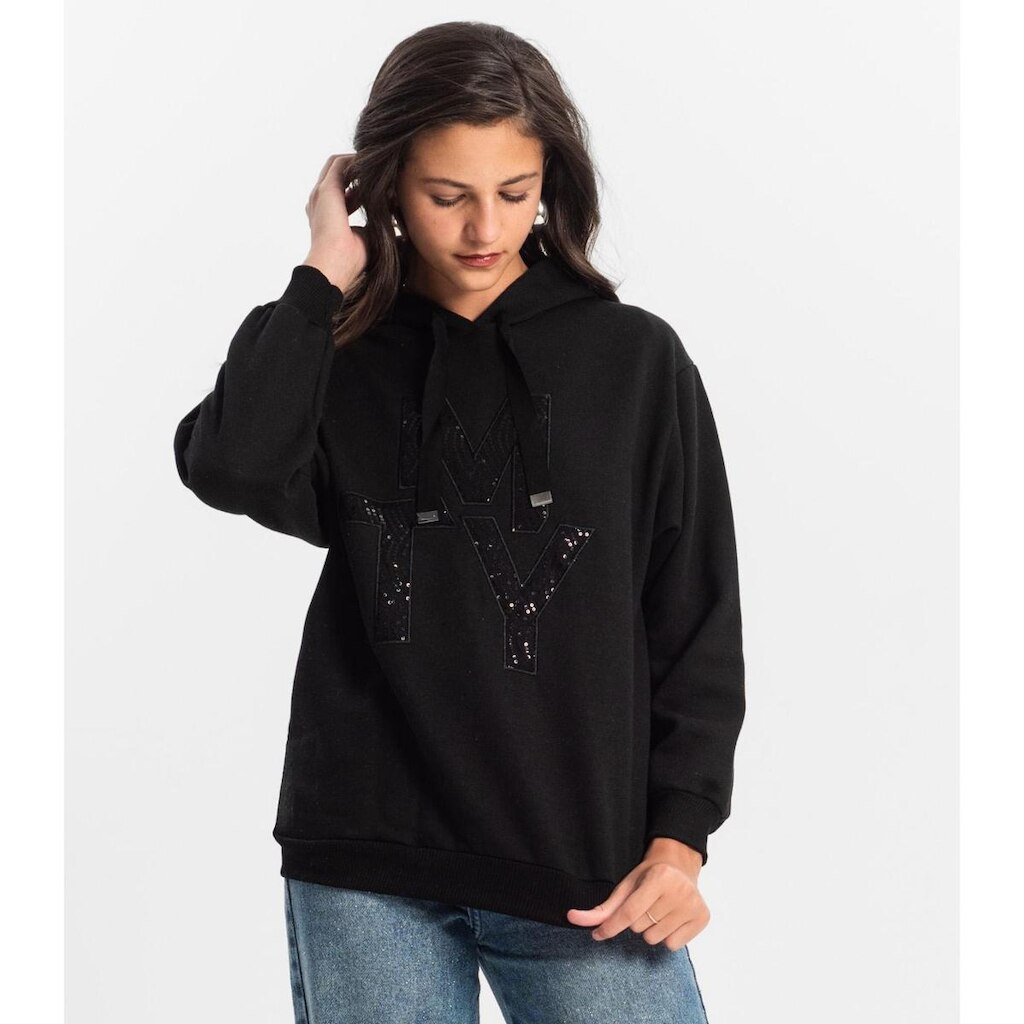 Blusão Juvenil Minty Com Capuz Feminino