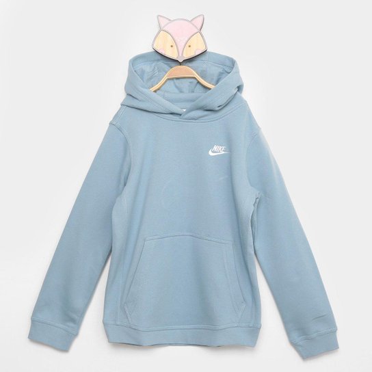 Blusão Juvenil Nike B NSW PO Club c/ Capuz Masculina - Azul+Branco é ruim? Blusão Juvenil Nike B NSW PO Club c/ Capuz Masculina - Azul+Branco é boa?