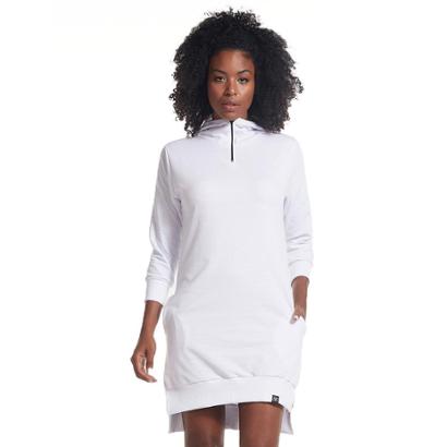 longline zipped moletom com capuz womens