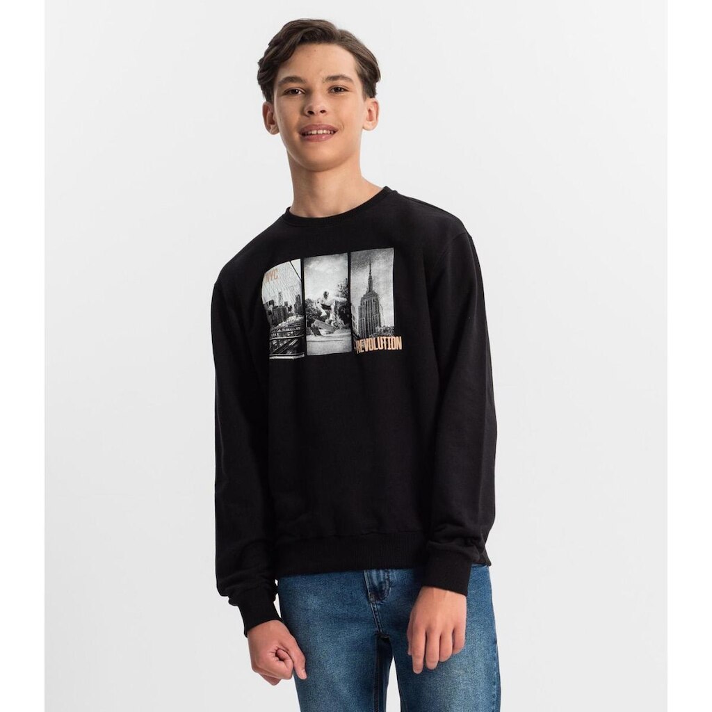 Blusão Minty Juvenil Em Moletom Masculino