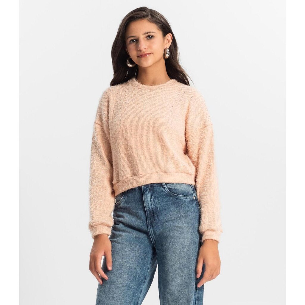 Blusão Minty Juvenil Em Tricot Feminino