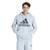 Blusão Moletom Adidas Big Logo Masculina - Azul Claro+Preto