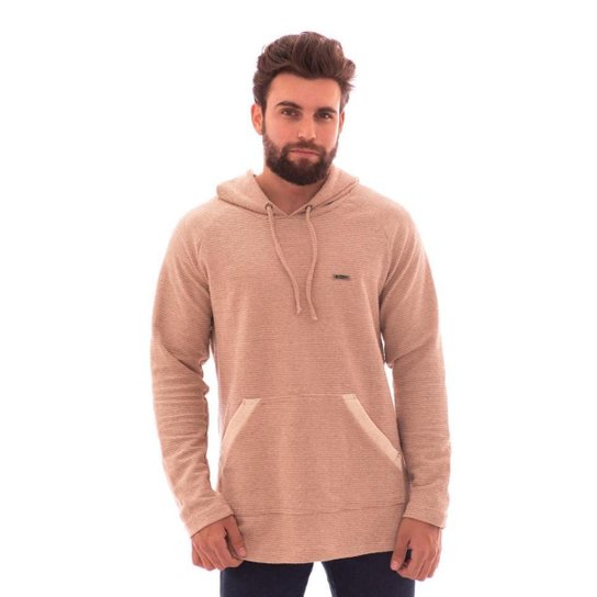 Blusão Moletom Aee Surf Ecológico Masculino - Bege