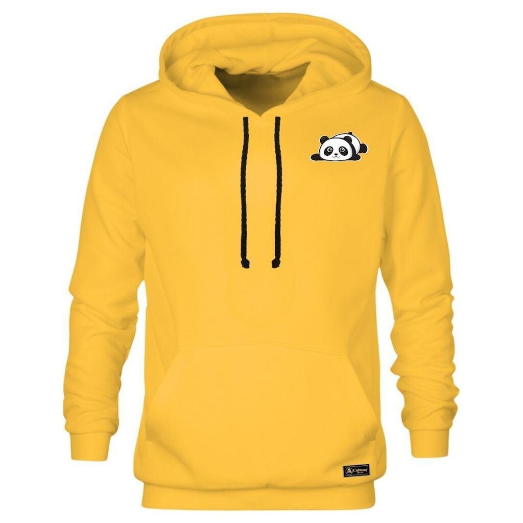 Blusão Moletom Calttony Canguru Panda com Capuz e Bolso
