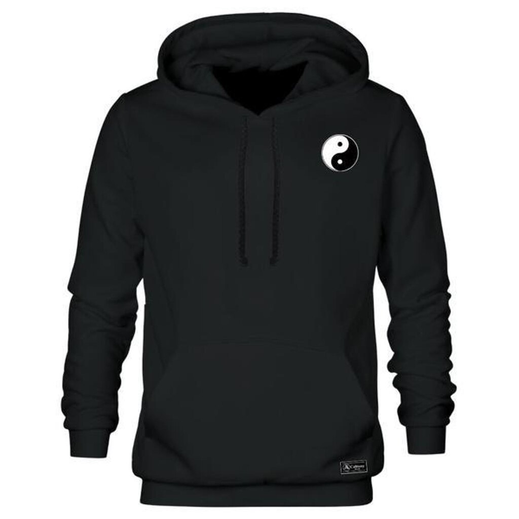 Blusão Moletom Calttony Canguru Yin Yang com Capuz e Bolso