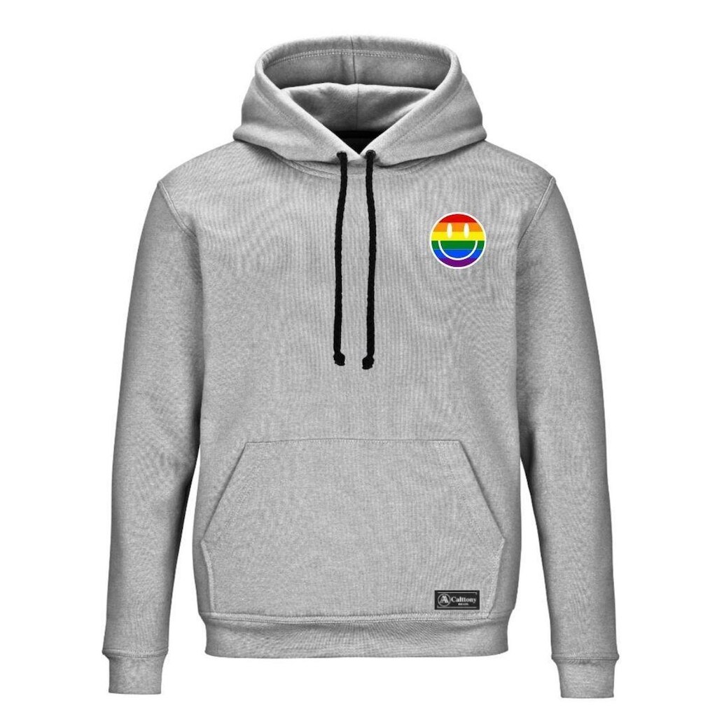 Blusão Moletom Canguru Lgbt Masculino e Feminino Personalizado com Capuz e Bolso