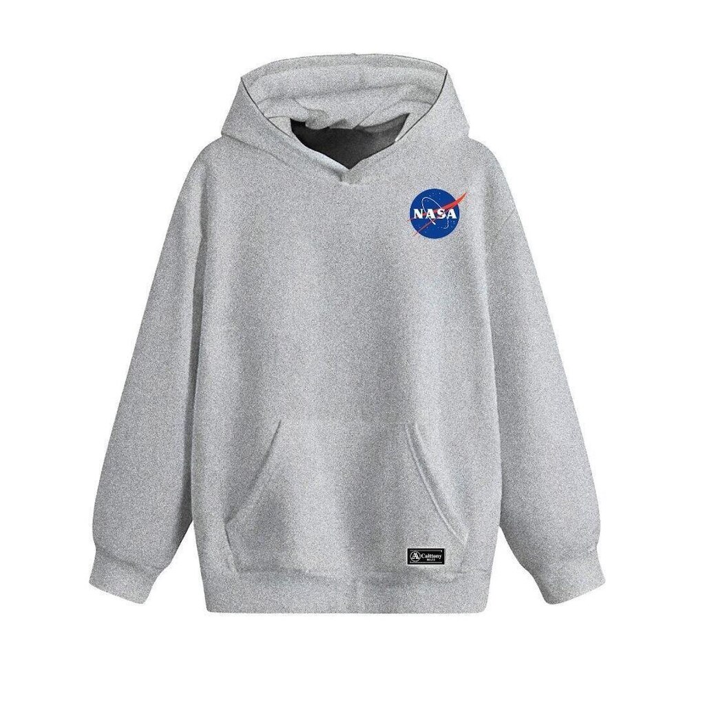 Blusão Moletom Canguru Nasa Infantil Personalizado com Capuz e Bolso