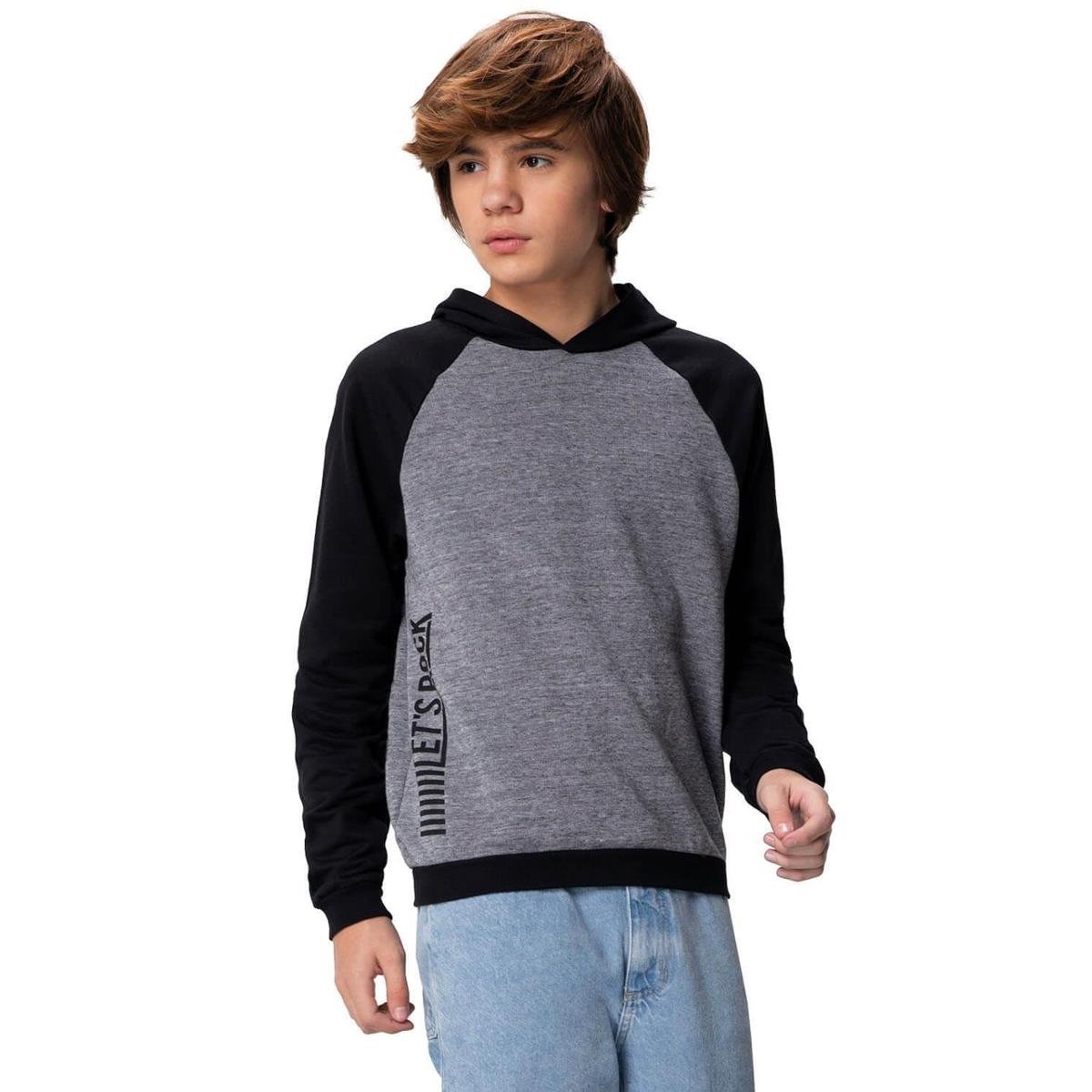 long moletom com capuz for kids