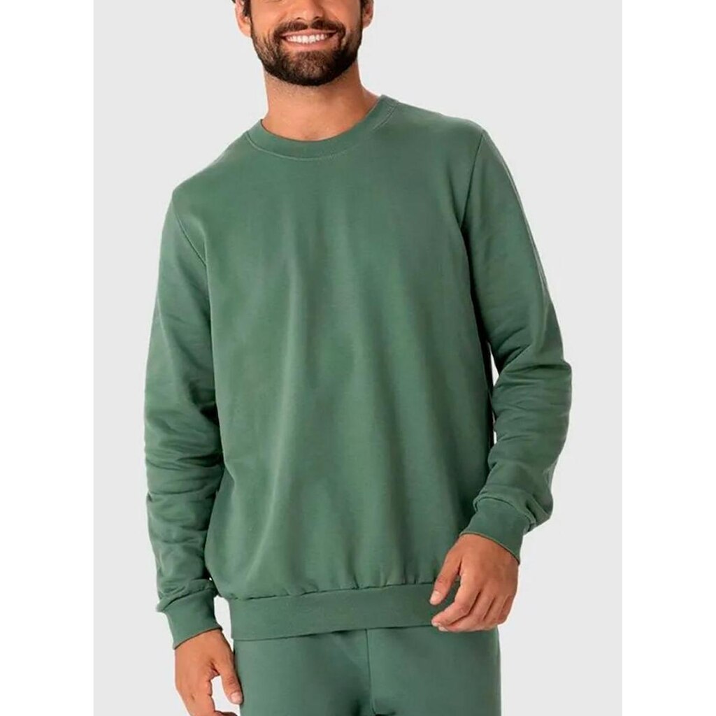 Blusão Moletom Malwee 1000006665 Masculino Flanelado Algodão T. P/XGG