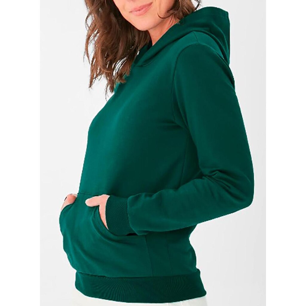 Blusão Moletom Malwee 1000054824 Feminino Com Capuz Flanelado Stretch T. M/XGG