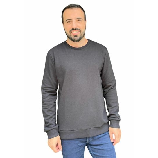Blusao Moletom Masculino Fechado Colcci - Preto Preto M - Preto Menor preço em Blusao Moletom Masculino Fechado Colcci - Preto Preto M - Preto