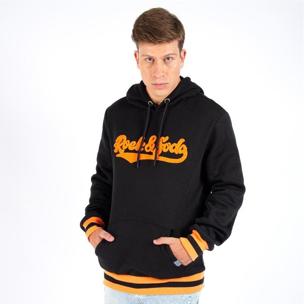 Blusão Moletom Rock e Soda Masculino Bolso Canguru Capuz Comfy
