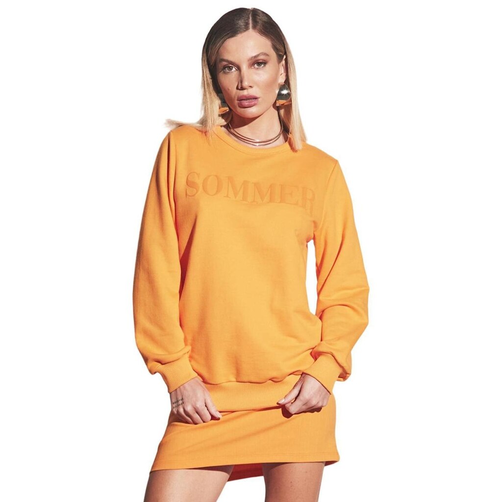 Blusão Moletom Sommer Com Logo Laranja Tam. P