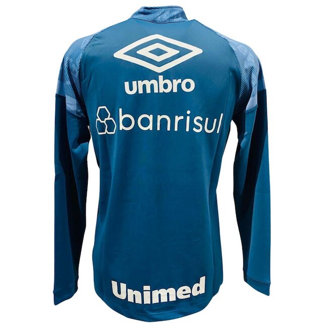 Blusão Moletom Umbro Grêmio Comissão 2023 Azul Profissionais