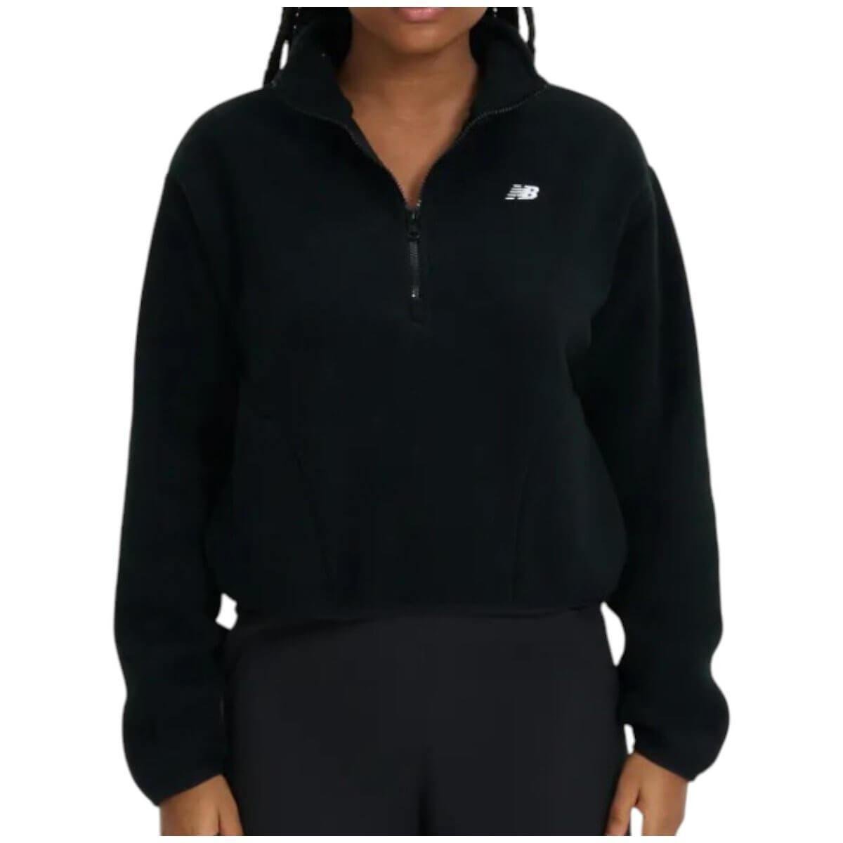 Blusão New Balance Fleece 1/2 Zíper Feminino