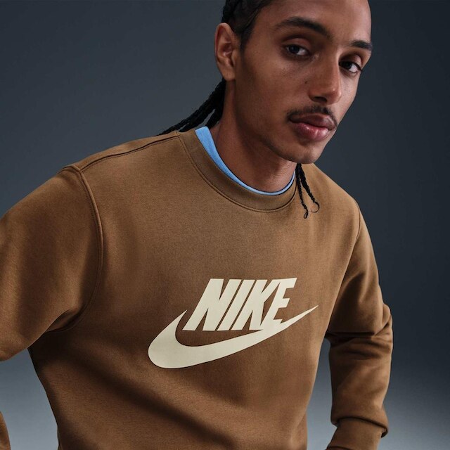 Blusão Nike Club Basketball GFX Crew Masculino