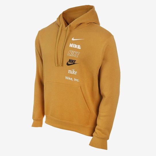 Blusão Nike Club Fleece Masculino - Bege Menor preço em Blusão Nike Club Fleece Masculino - Bege