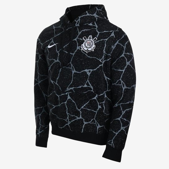 Blusão Nike Corinthians Masculino - Preto Menor preço em Blusão Nike Corinthians Masculino - Preto