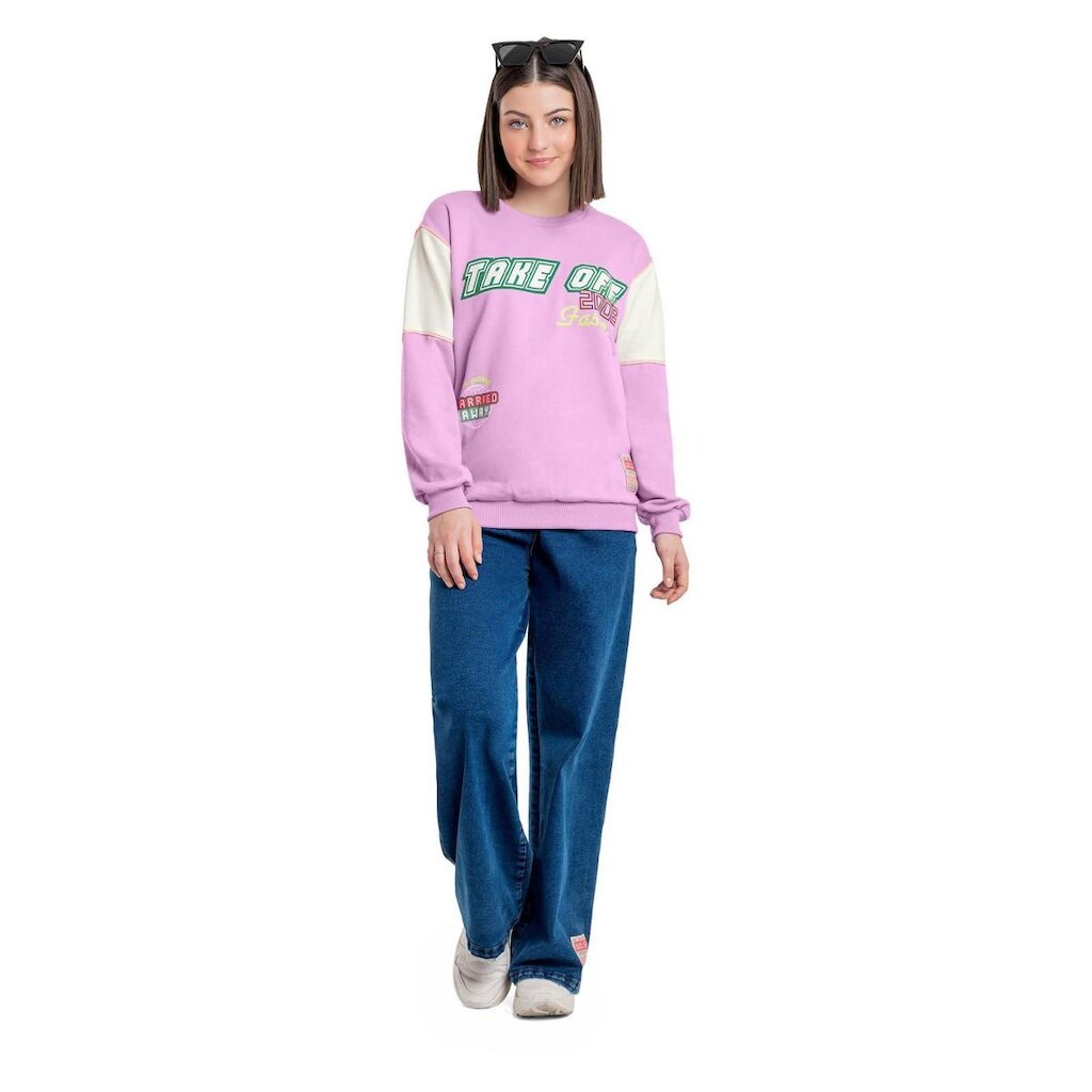 Blusão Oversize em Moletom para Menina Juvenil Gloss