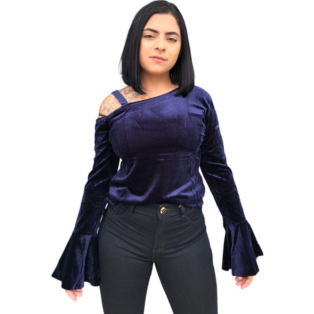 Blusinha Camurça Feminina